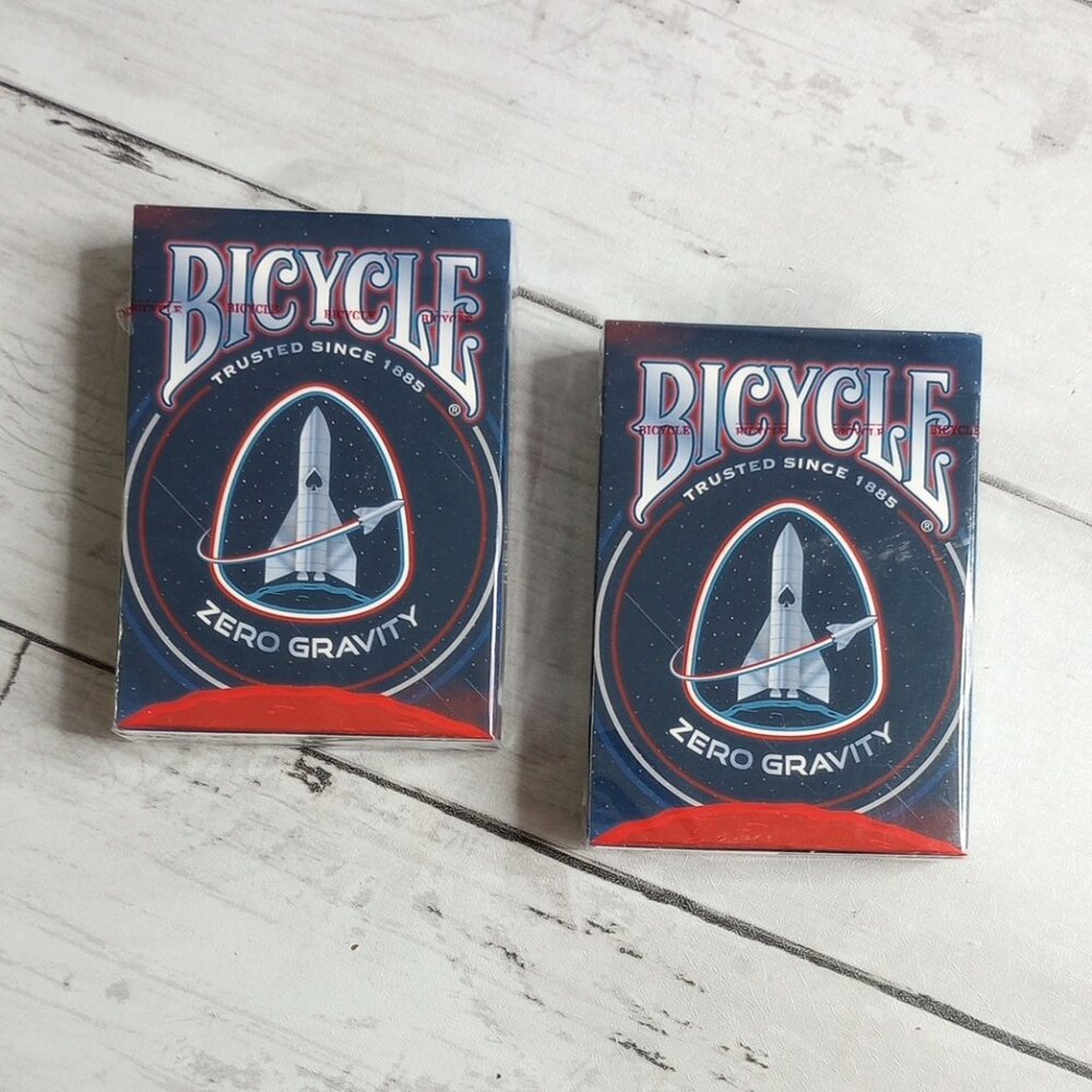 Bicycle Playing Cards Game Deck Zero Gravity Space Ship Shuttle Rocket